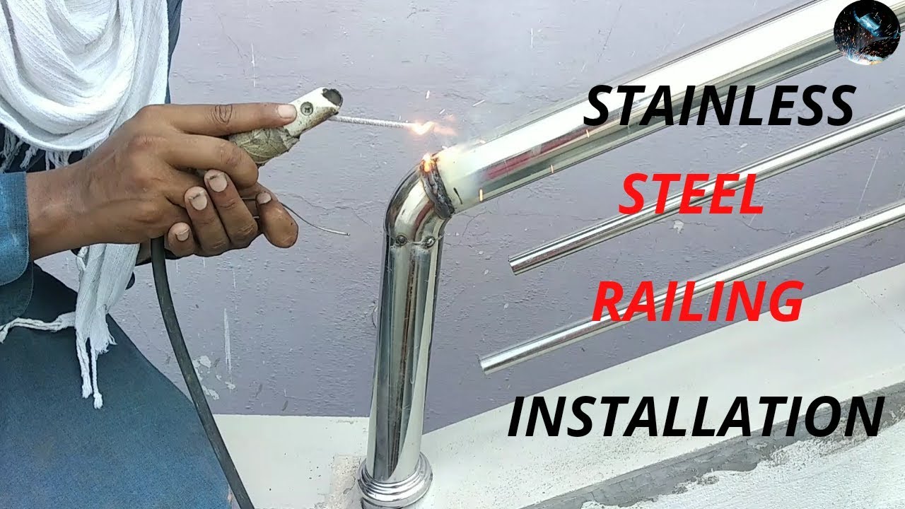 stainless steel design for railing || How to install stainless steel railing