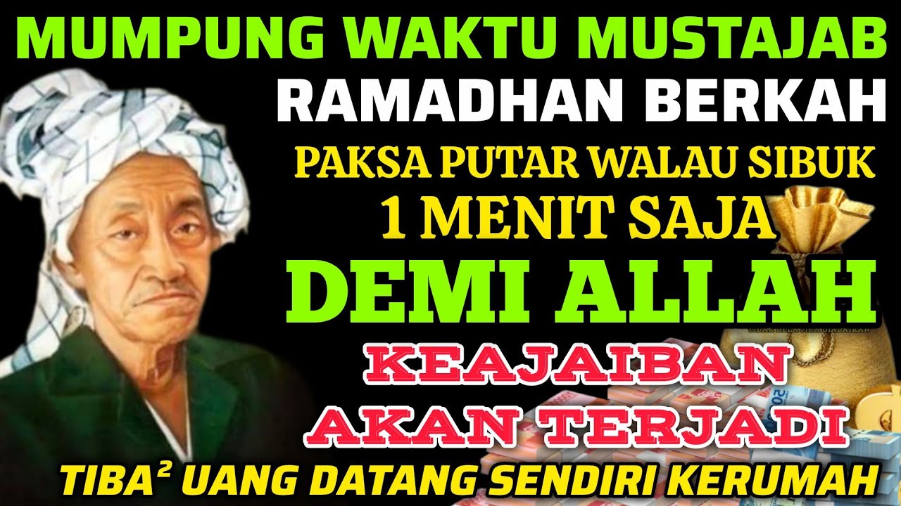 🔴ALHAMDULILLAH🤲 BARU PUTAR SEBENTAR UANG BENAR2 DATANG SENDIRI KERUMAH, DOA KEKAYAAN PALING MUSTAJAB