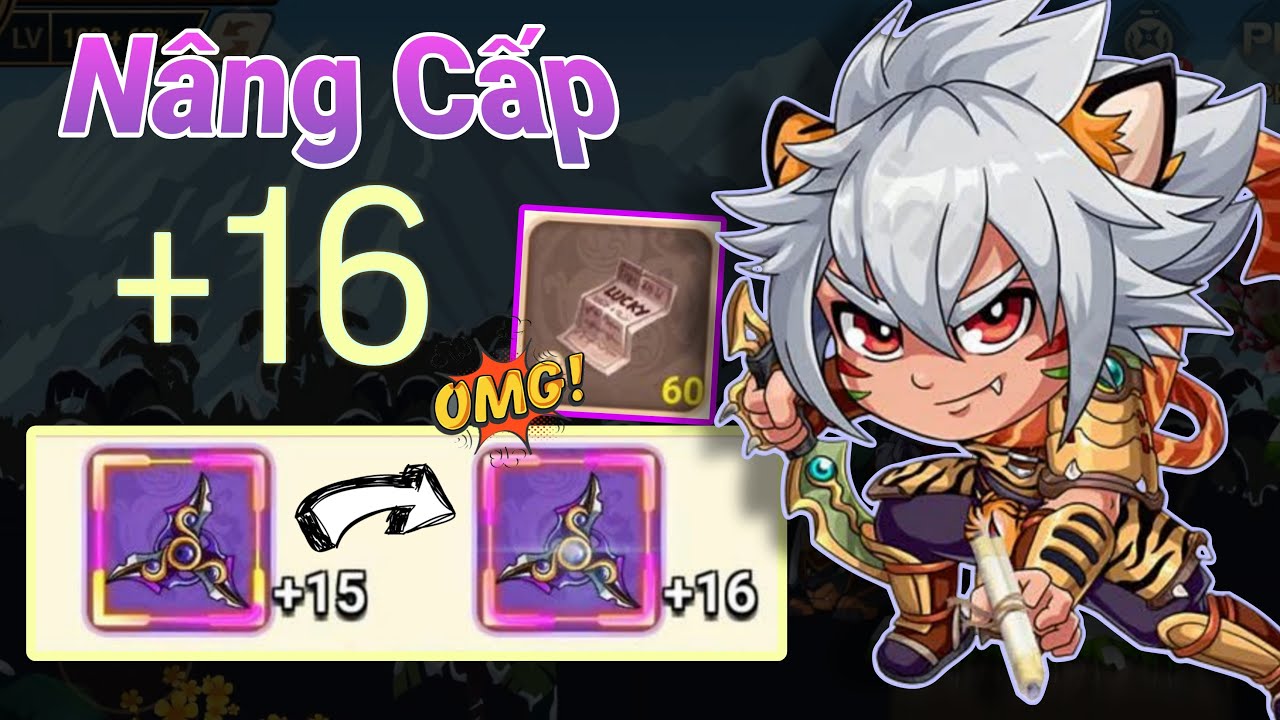 HỌC VIỆN NINJA || Nâng Cấp Tiêu +16 Bao Nhiêu Hit? Có Đơn Giản Hay Không?