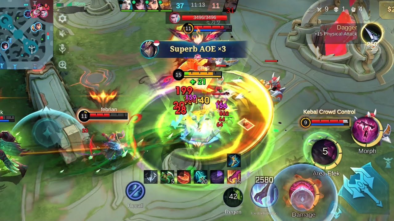 Dalem turret 5vs1 | Hanzo Gameplay 