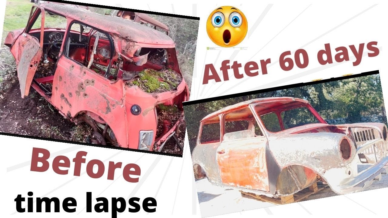 6 months to change this rusty wreck in a rally car! First steep, the shell after 60 days of work