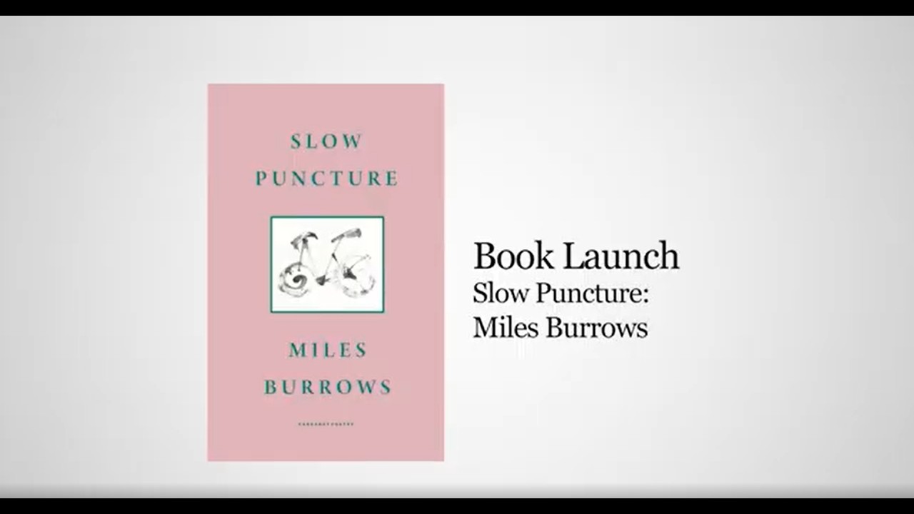 Майлз Берроуз: Презентация книги Slow Puncture