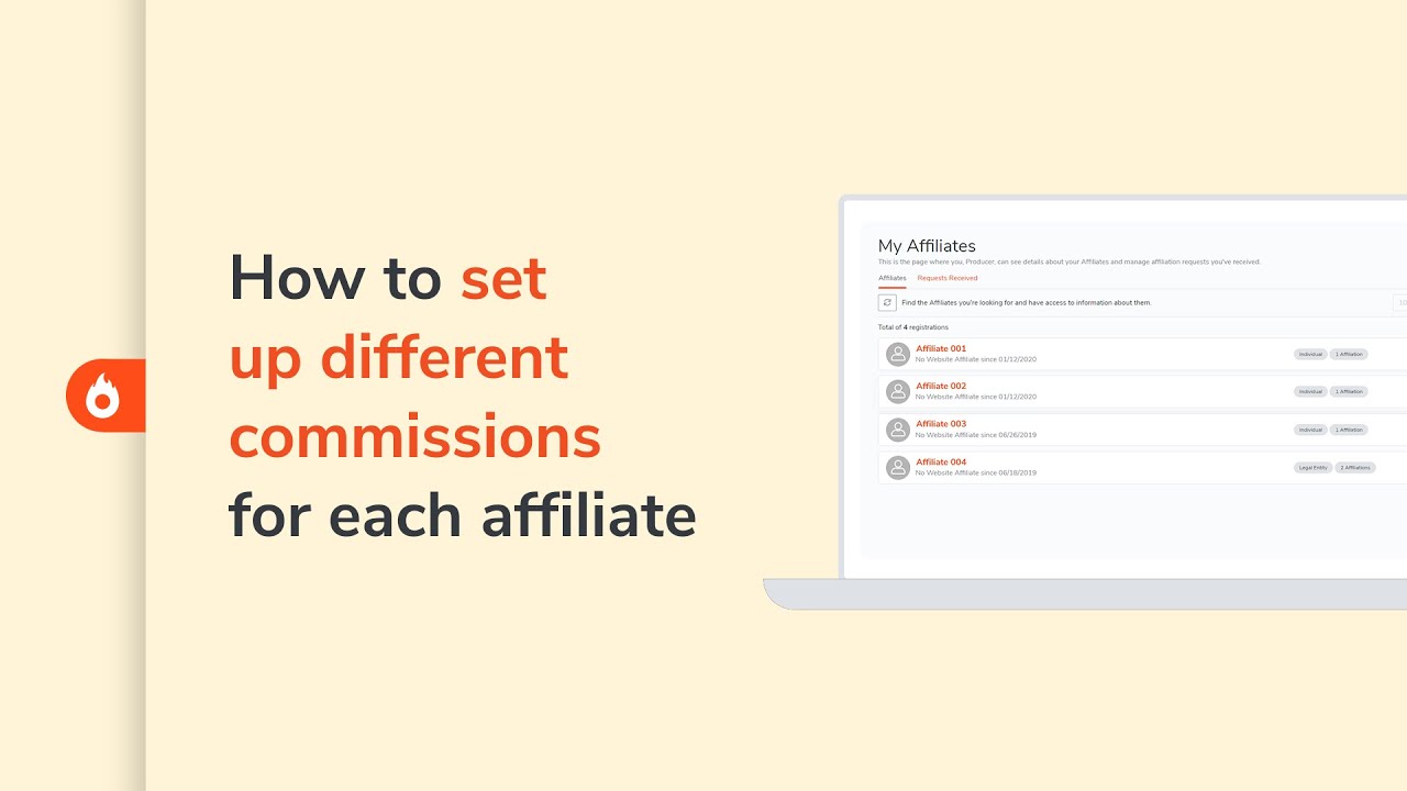 How to set up different commissions for each affiliate | Hotmart Help Center