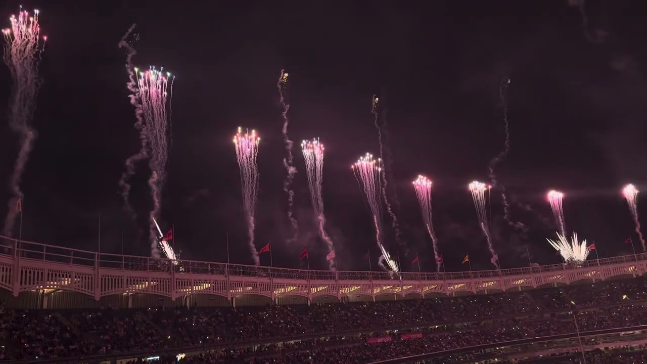 Fireworks night at Yankees stadium