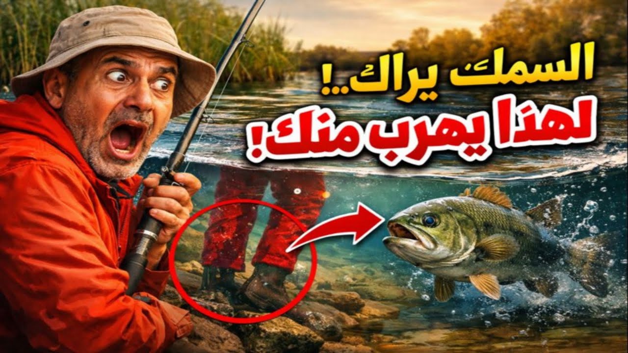 تظن السمك لا يراك؟ هذا هو السبب الحقيقي لهروبه منك!