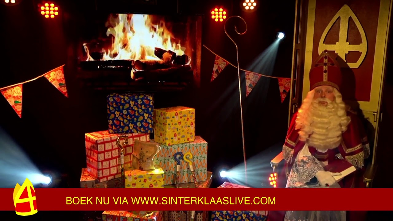 Sinterklaas live in je huiskamer op pakjesavond 2020