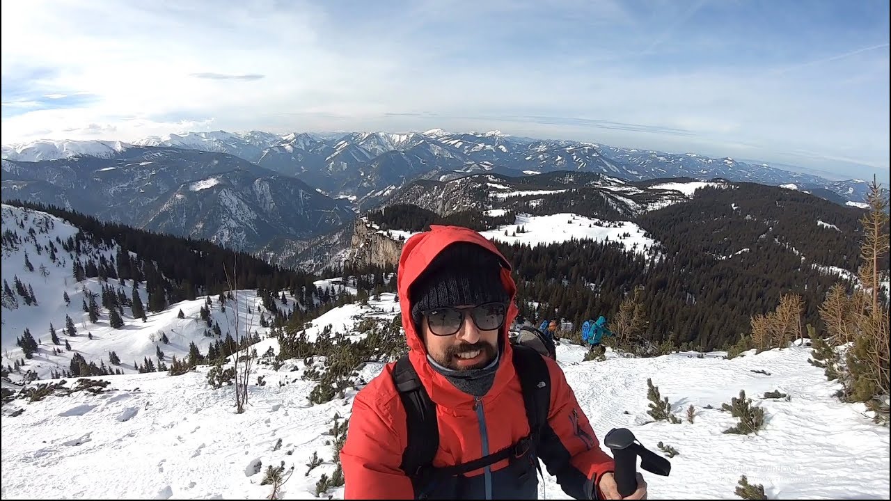 Snowshoe hiking in the Alps, Austria, 2019 (Rax-Alps, Schneeberg) #GoPro
