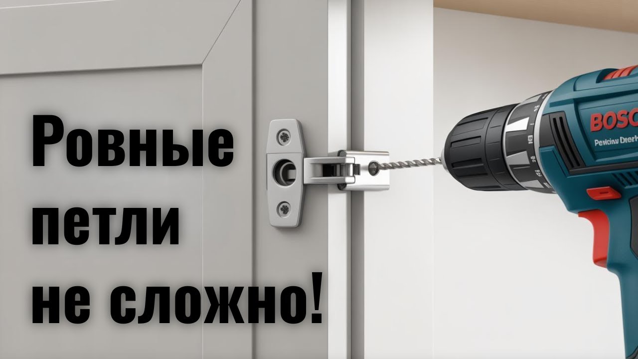 Ставь Петли дверей так в своём Шкафу не прогадаешь — Без Разметки!