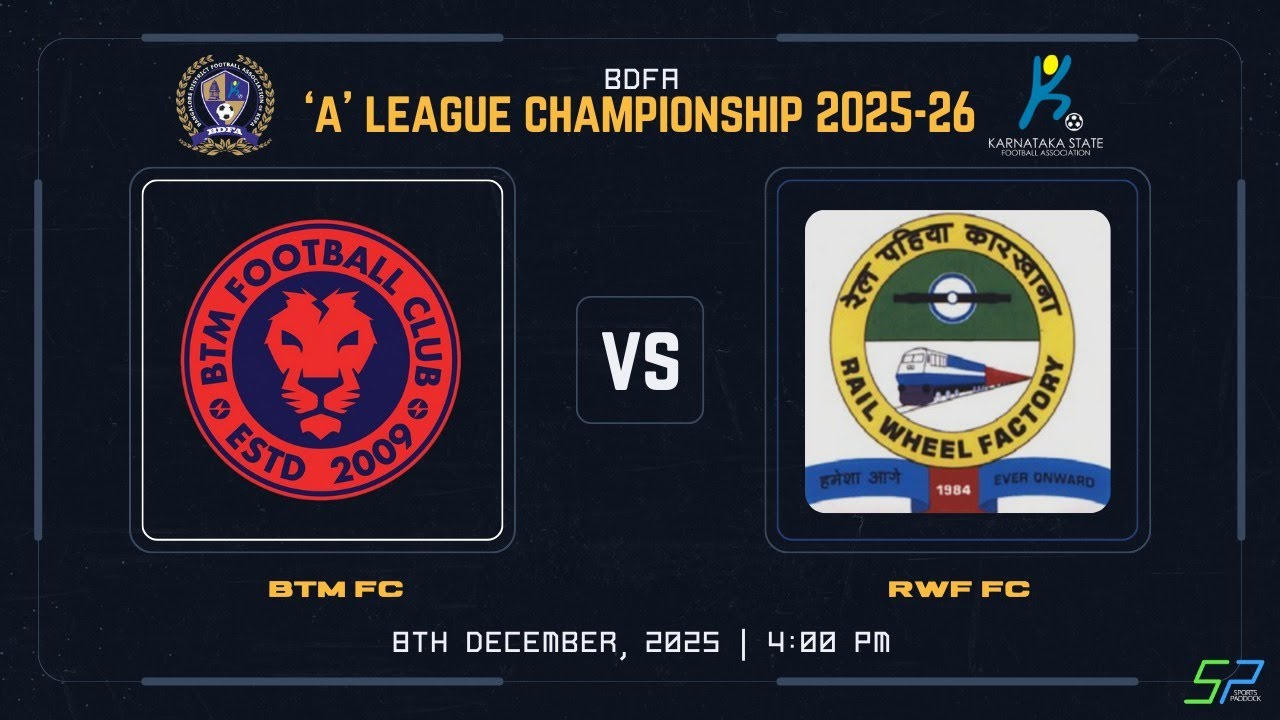 BDFA 'A' DIVISION | BTM FC VS RWF FC | 8.12.25