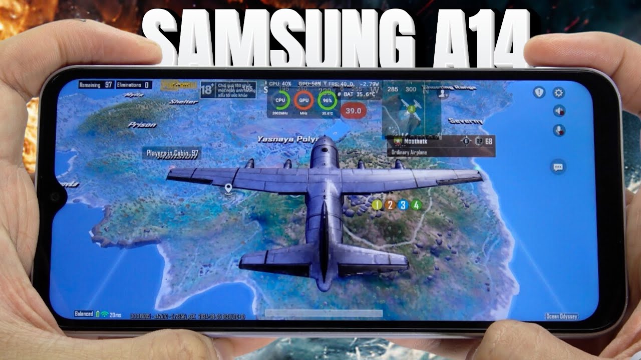 Samsung Galaxy A14 test game PUBG Mobile | Exynos 850