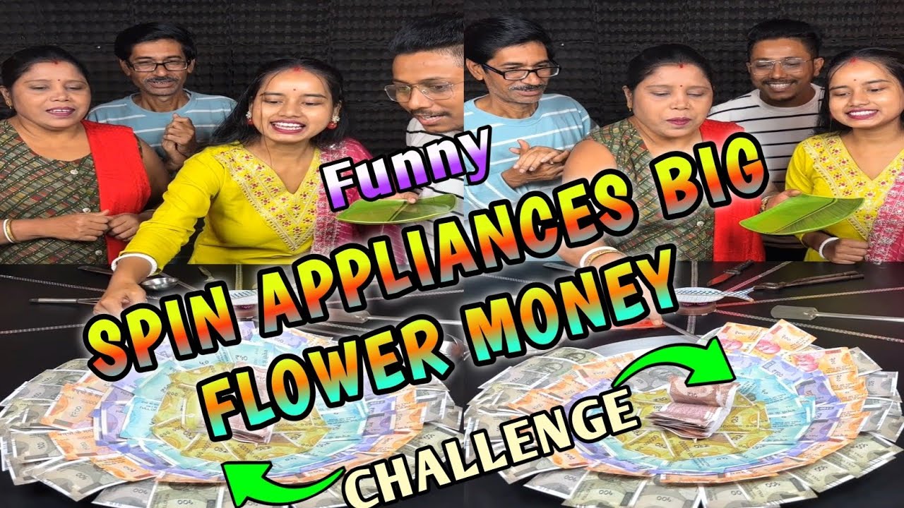 Novelty Spin Appliances Big Flower Money Funny Challenge With Family