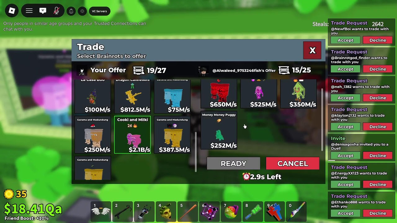 sab live trading user: Shadowflame2466 (making a comeback donos help, also dueling placehold only)