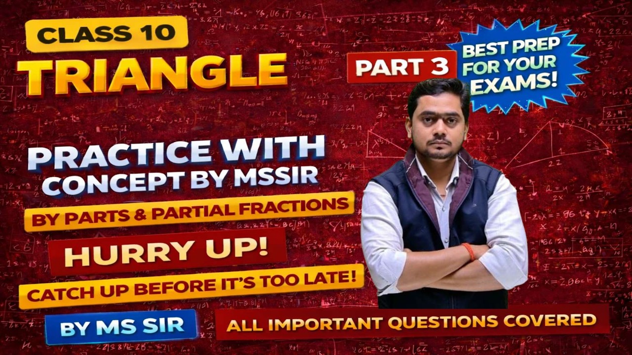 Class 10 Maths Triangle | (part 3) | Most Important Questions  Board Exam2026 By MS Sir