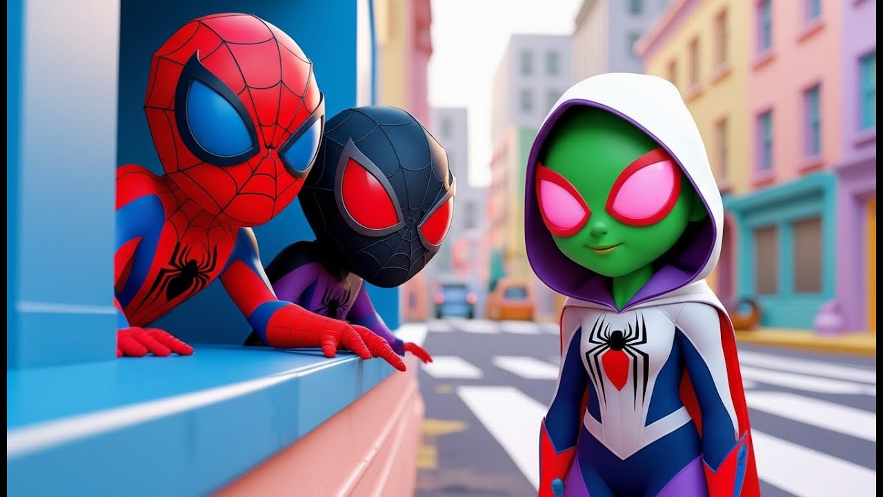 Spider Gwen Turns Into A Zombie, Spider Man Rescues Her | Marvel's Spidey and His Amazing Friends