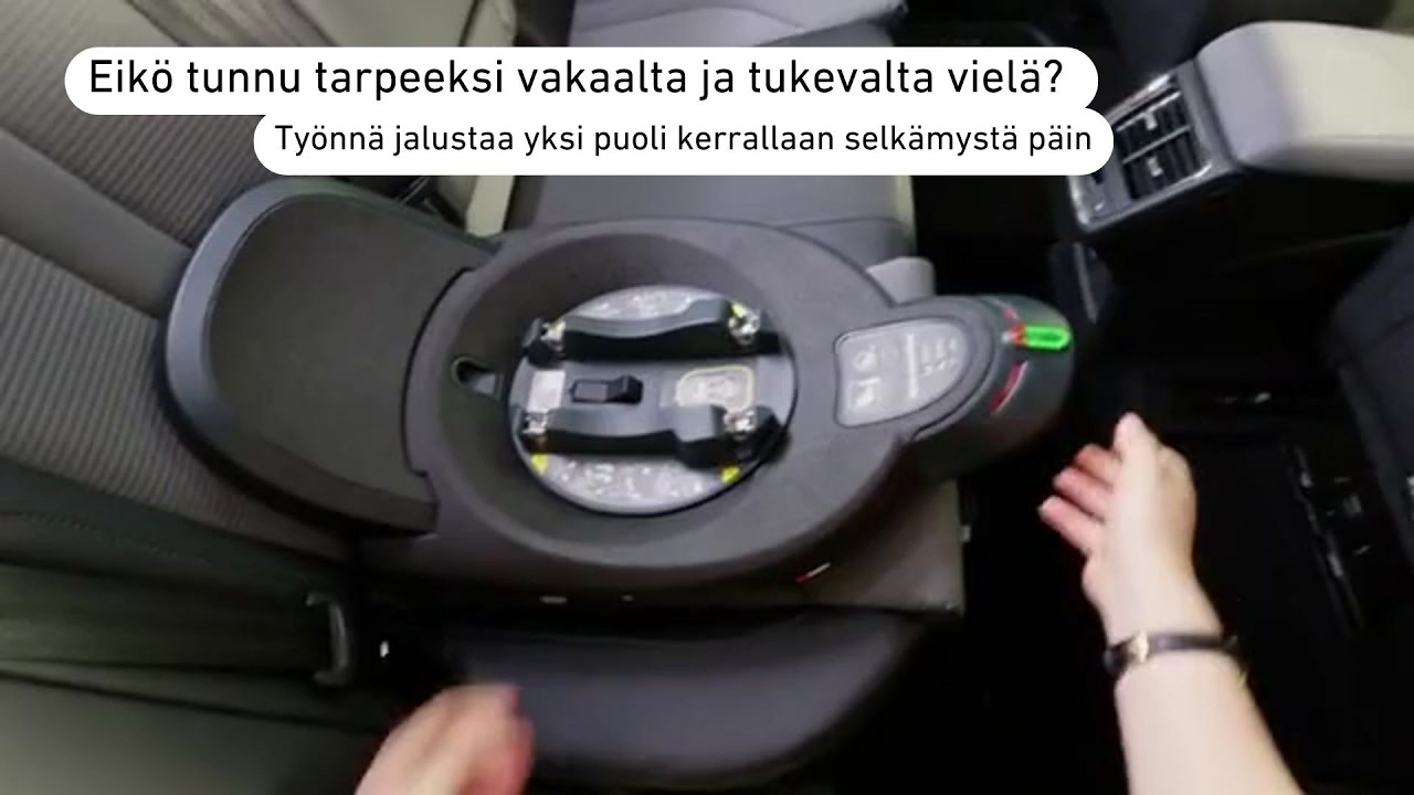 BeSafe Beyond -turvakaukalon ja ISOFIX-jalustan asennus