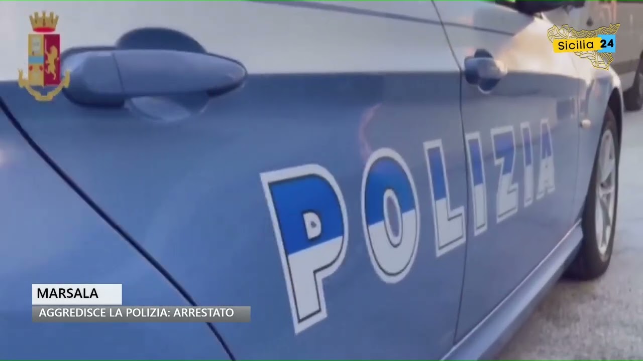 Marsala, durante un controllo aggredisce i poliziotti con una spranga di ferro: arrestato un 42enne