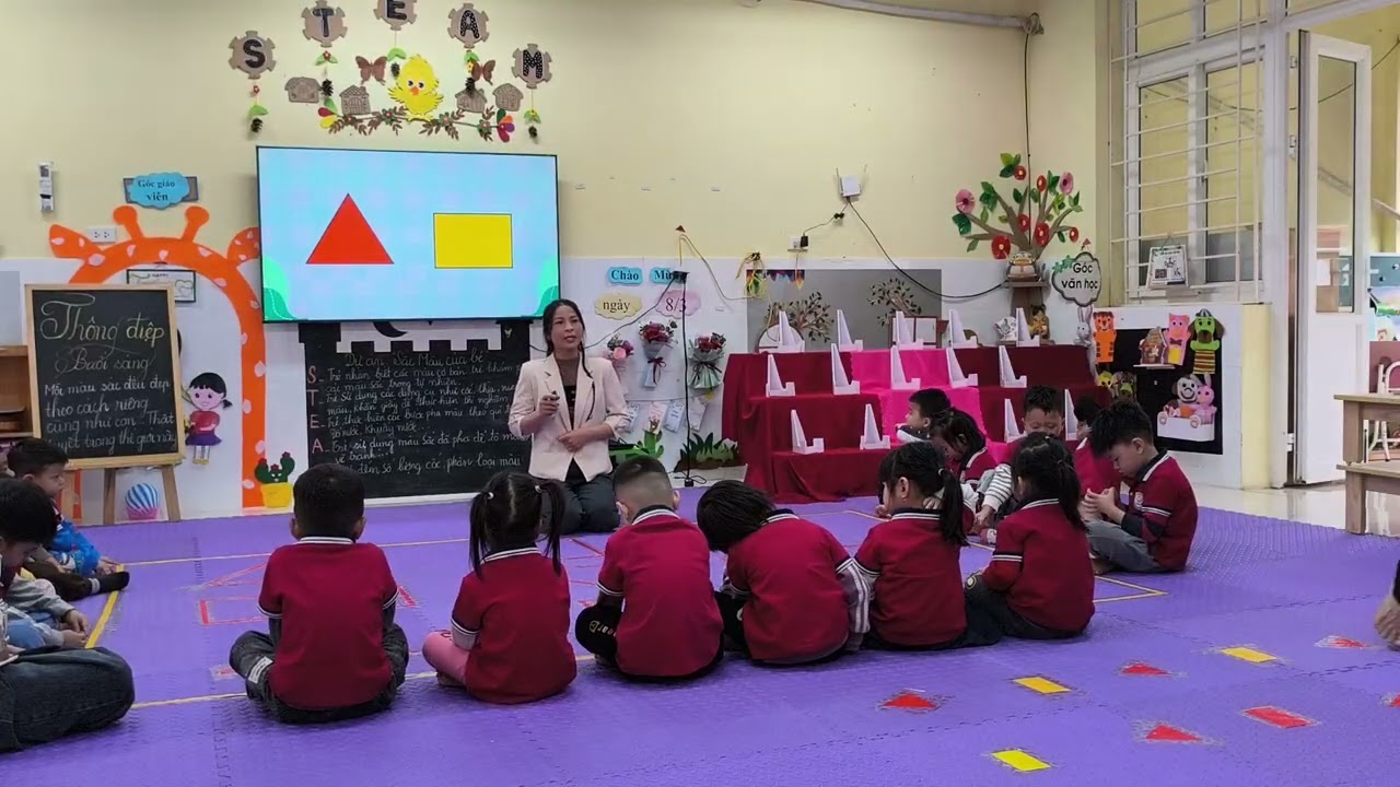 Nhận biết hình tam giác, hình CN