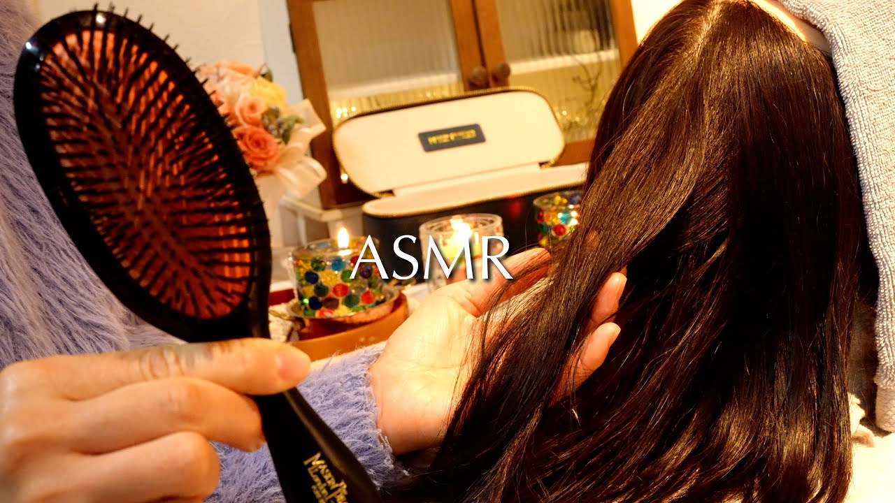 【ASMR】Hair Brushing with My Dream Brush Mason Pearson for Total Relaxation 🌟 No Talking