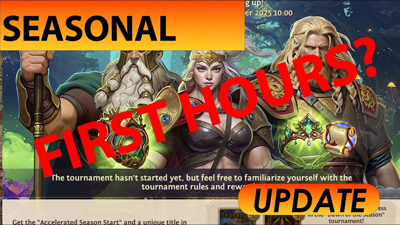 Your first Seasonal Kingdom Account in Total Battle? Need Guides