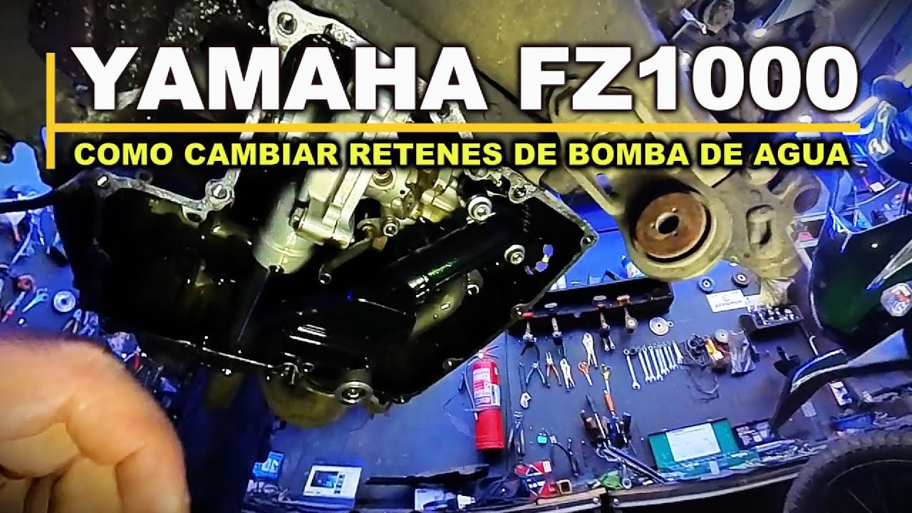 COMO CAMBIAR RETENES DE BOMBA DE AGUA YAMAHA FZ1000