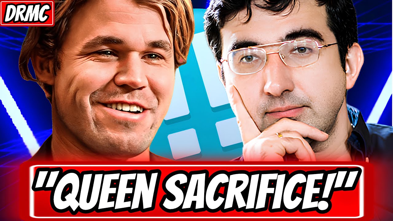 Vladimir Kramnik SHOCKS Magnus Carlsen w/ INSANE Queen Sacrifice! (Magnus & Kramnik = Chess Chaos!)