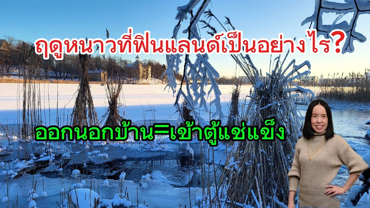 🇫🇮 ชีวิตคนลาวในฟินแลนด์กับหิมะ ถนนขาว และอากาศหนาวจัด Real Life in the City Is Covered in Snow