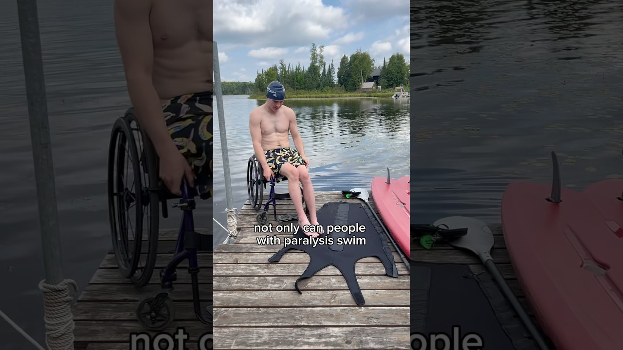 Adaptive wetsuit for swimming with paralysis