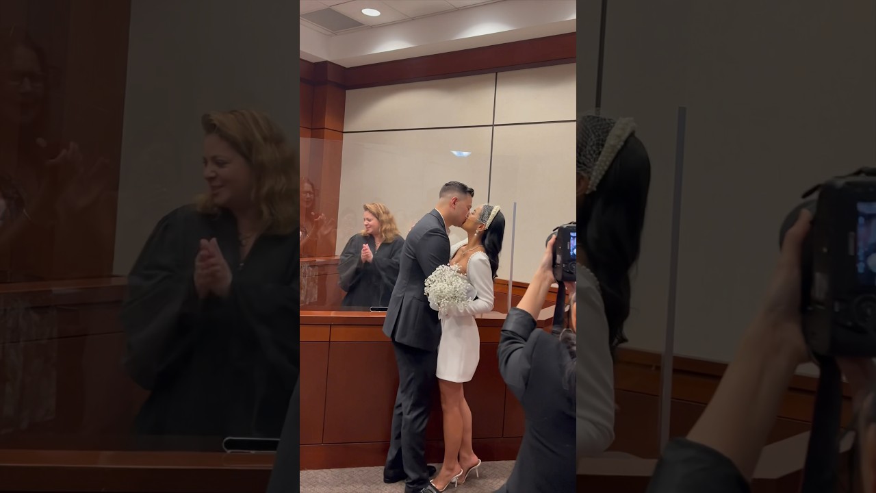POV: you take off from work to get married at the courthouse ☺️🤍 #civilwedding #marriedlife #love