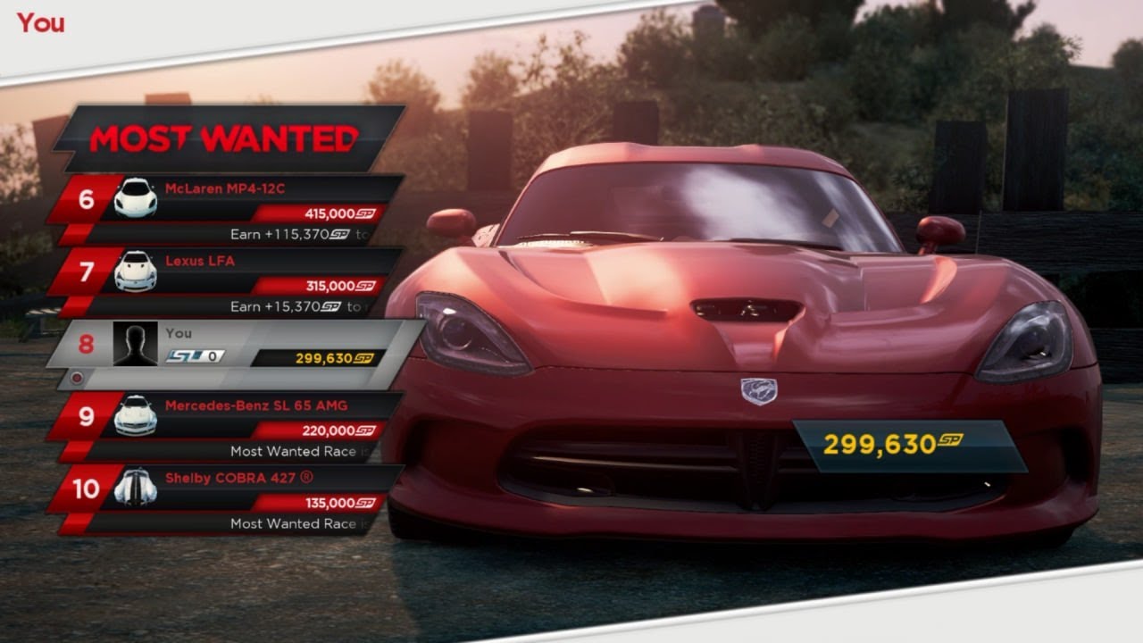 Need for Speed™ Most Wanted SRT Viper GTS