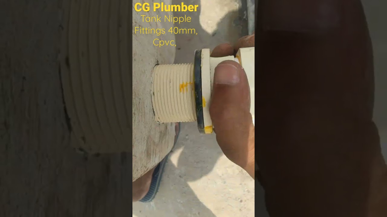 #Cpvc Tank Nipple 32mm, Fitting With Cpvc Fta 32mm,/ Cpvc Solvent, Very Easy Method in Pvc Tank#
