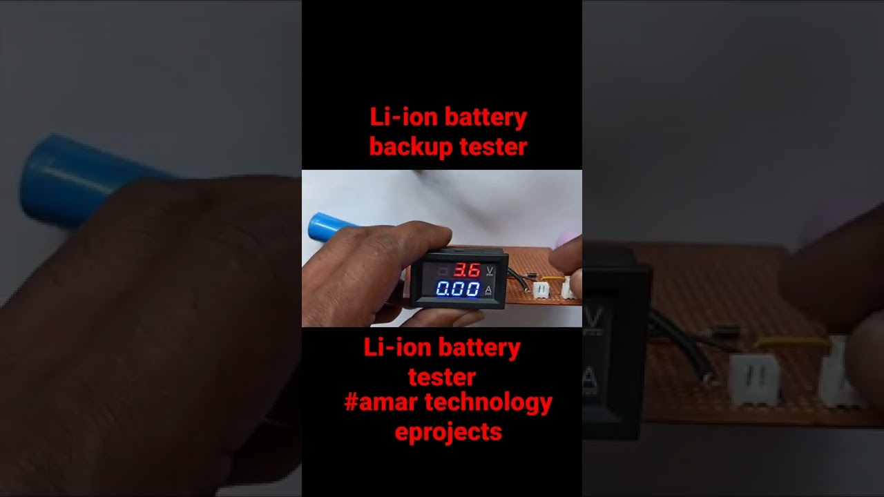 how to make a li-ion battery tester || lithium battery tester #amar technology eprojects