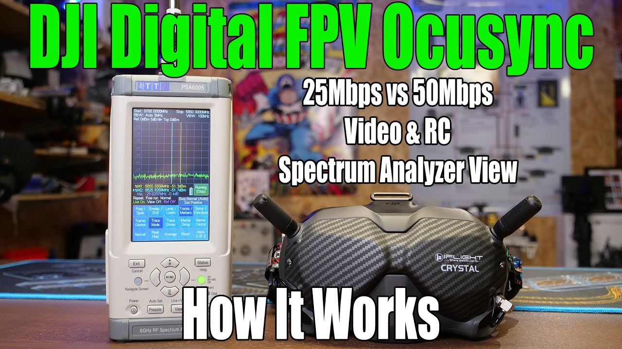 DJI Digital FPV System -  Ocusync  On A Spectrum Analyzer