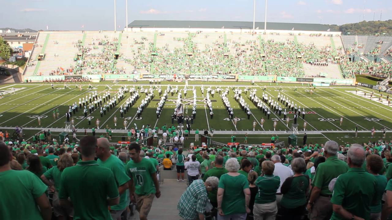 Marshall University Marching Thunder pregame 09/10/2016