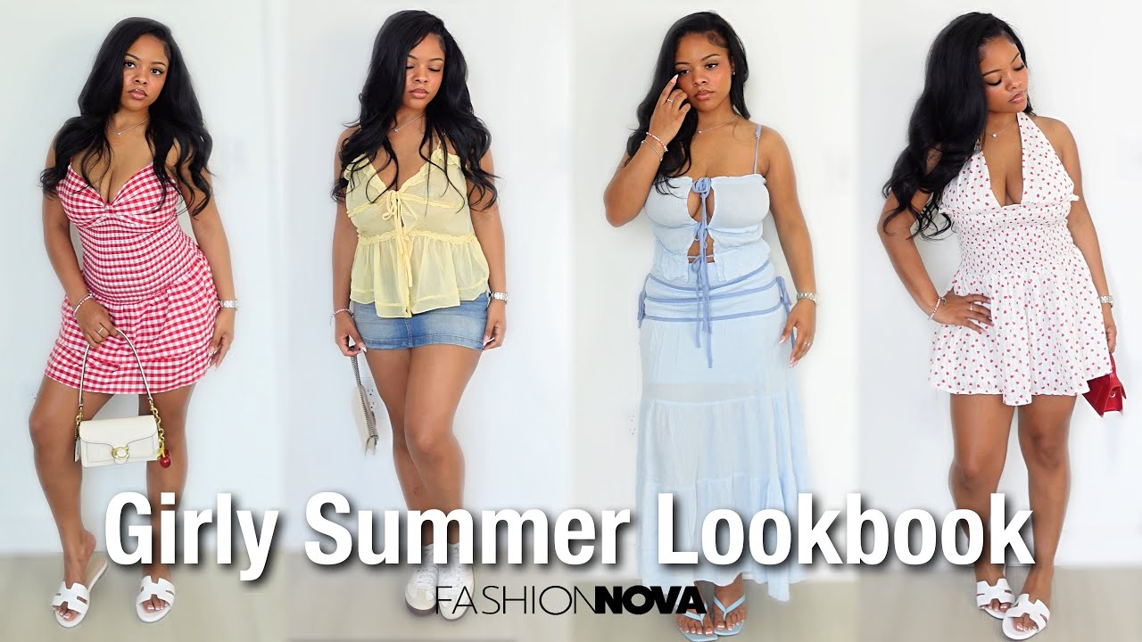 Girly Summer Lookbook ☀️🍉🌸 ( Picnic, Brunch,Day Party ) ft. Fashion Nova