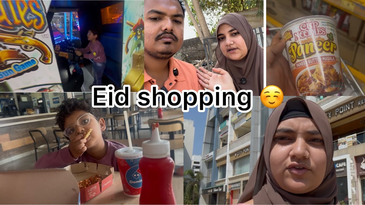 Pehli bar gaye dominoes bohot bura experience huva |ham gaye eid ki shoping karne