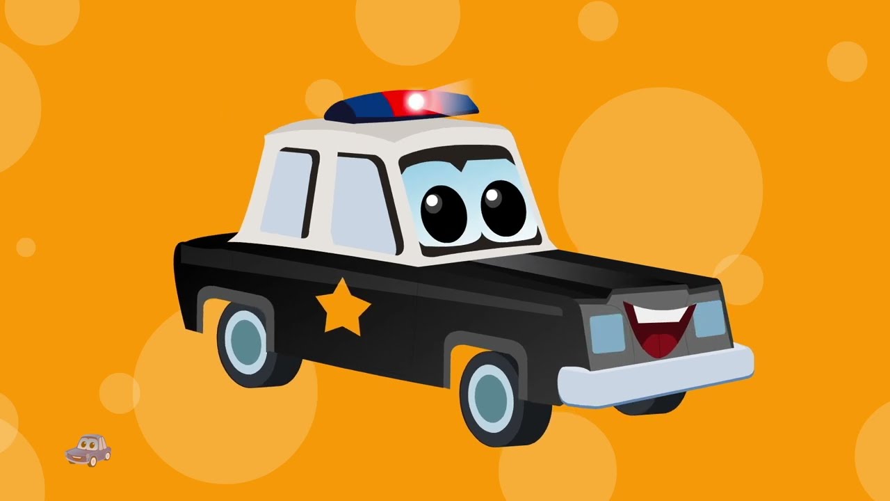 Poice Car Song, Zeek & Friends Car Cartoon Video For Kids