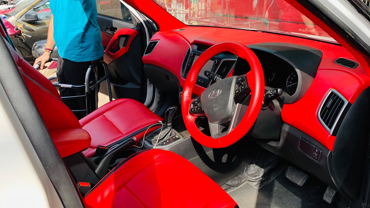 Customized Hyundai Creta With Red Interior | Hyundai Creta Full Interior | Modified Hyundai Creta