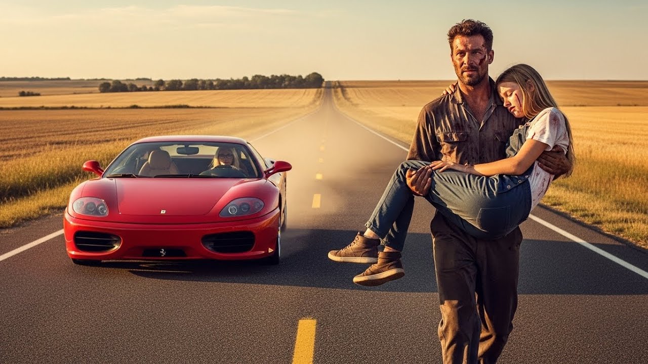Milyoner CEO Ferrari’yi durdurdu—tamircinin kucağında yaralı kız vardı… sonra akıl almaz olanı yaptı