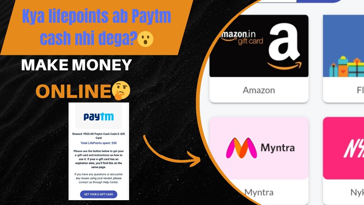 I REDEEM 500₹ AMAZON GIFT VOUCHER FROM LIFEPOINTS SURVEY APP | LIFEPOINTS SURVEY SITE | 🤑🤑