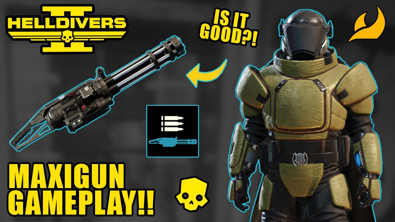 Helldivers 2 - FINALLY TRYING THE NEW MINIGUN, *INSANE* JUGGERNAUT LOADOUT!! (Solo Max Difficulty)