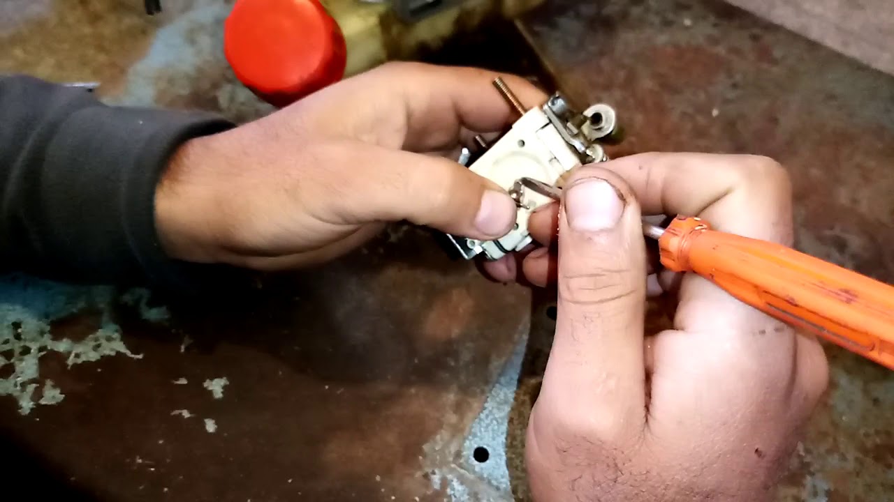 إصلاح آلة تقطيع العشب cutting grass machine repair