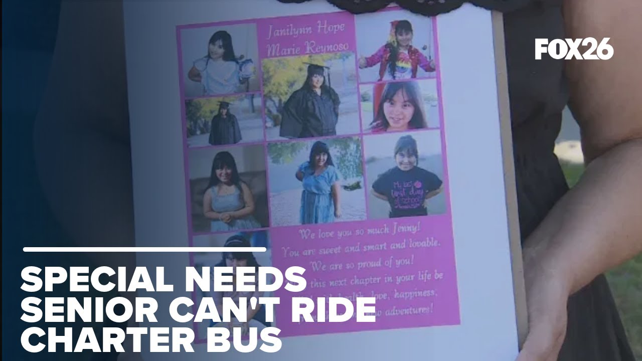 California family outraged as school sends special needs senior on different grad trip bus.