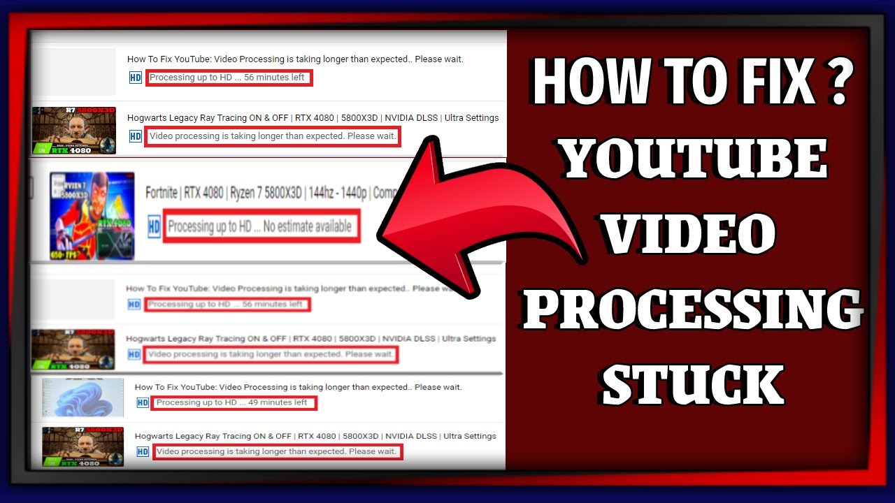 How To Fix YouTube Error: Video Processing is taking longer than expected.. Please wait.