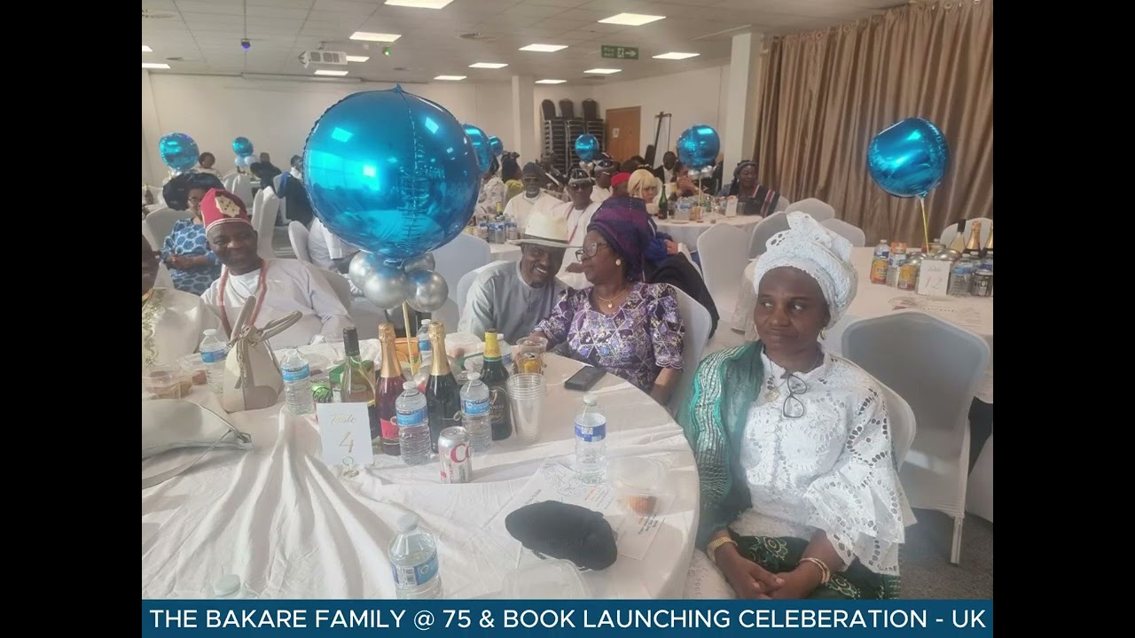 The 75th birthday and book launch of Chief Adewale Bakare.  The Majekobaje of Bradford, UK Part 1