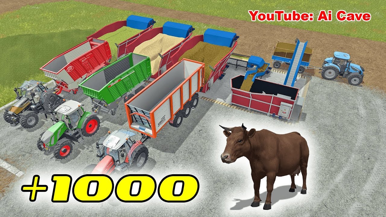 How to feed over a thousand cows - Farming Simulator 2017 Mods