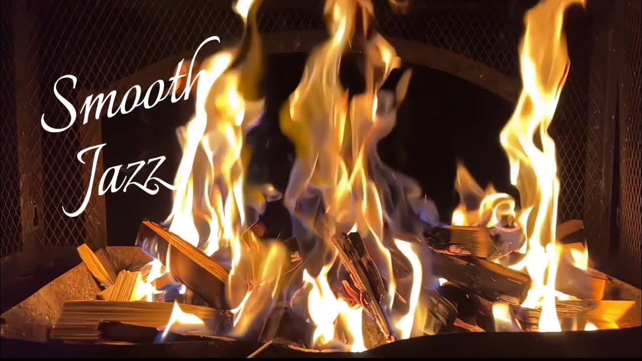 Fireplace Jazz | Soft Piano & Cozy Night Ambience (1 Hour)