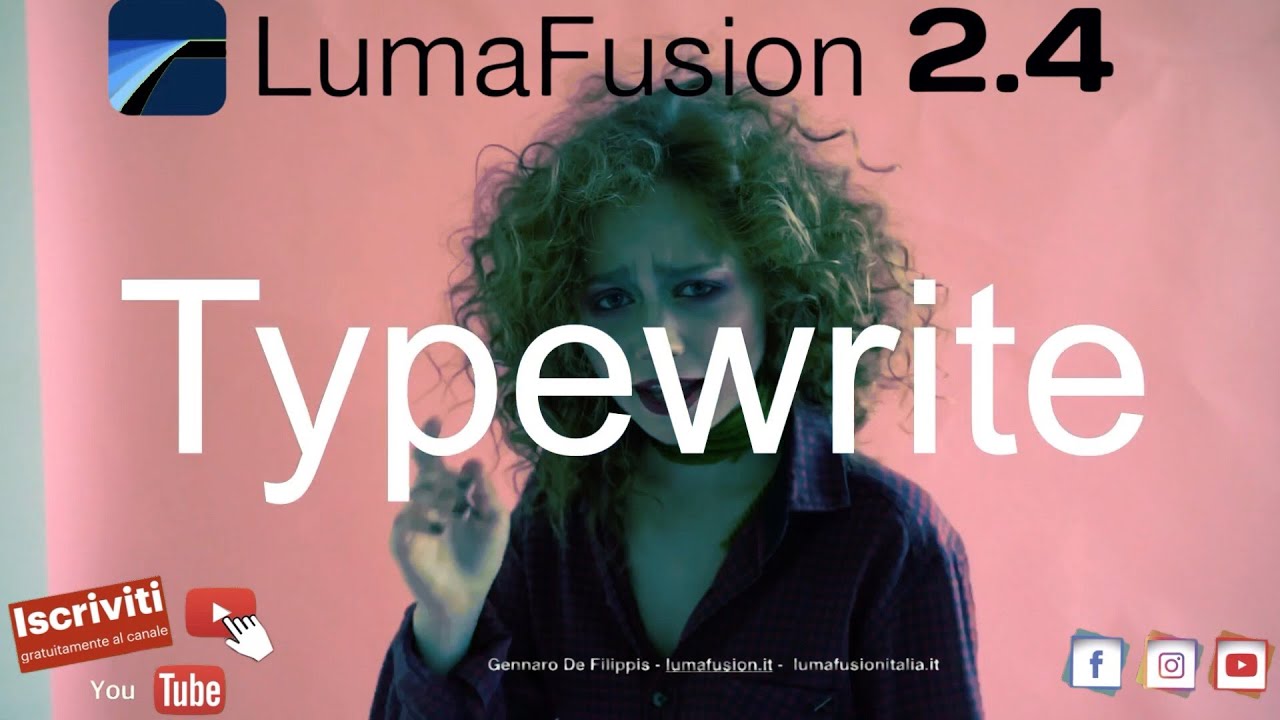 LumaFusion Tutorial 35 - Titolo Effetto macchina per scrivere a