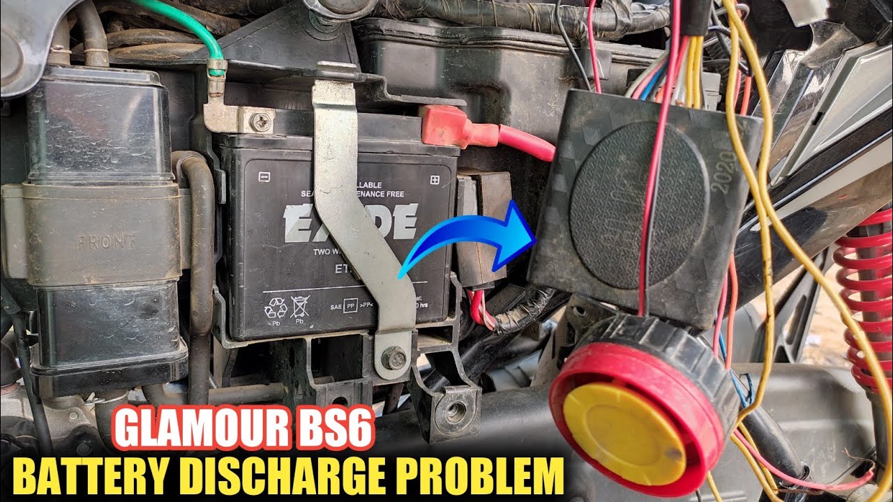 Hero Glamour BS6 Battery Discharge Problem | Wiring Short Circuit