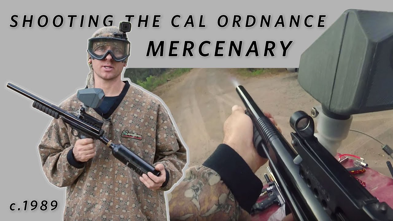 Shooting the Cal Ordnance Mercenary Sheridan Based Pump Paintball Gun
