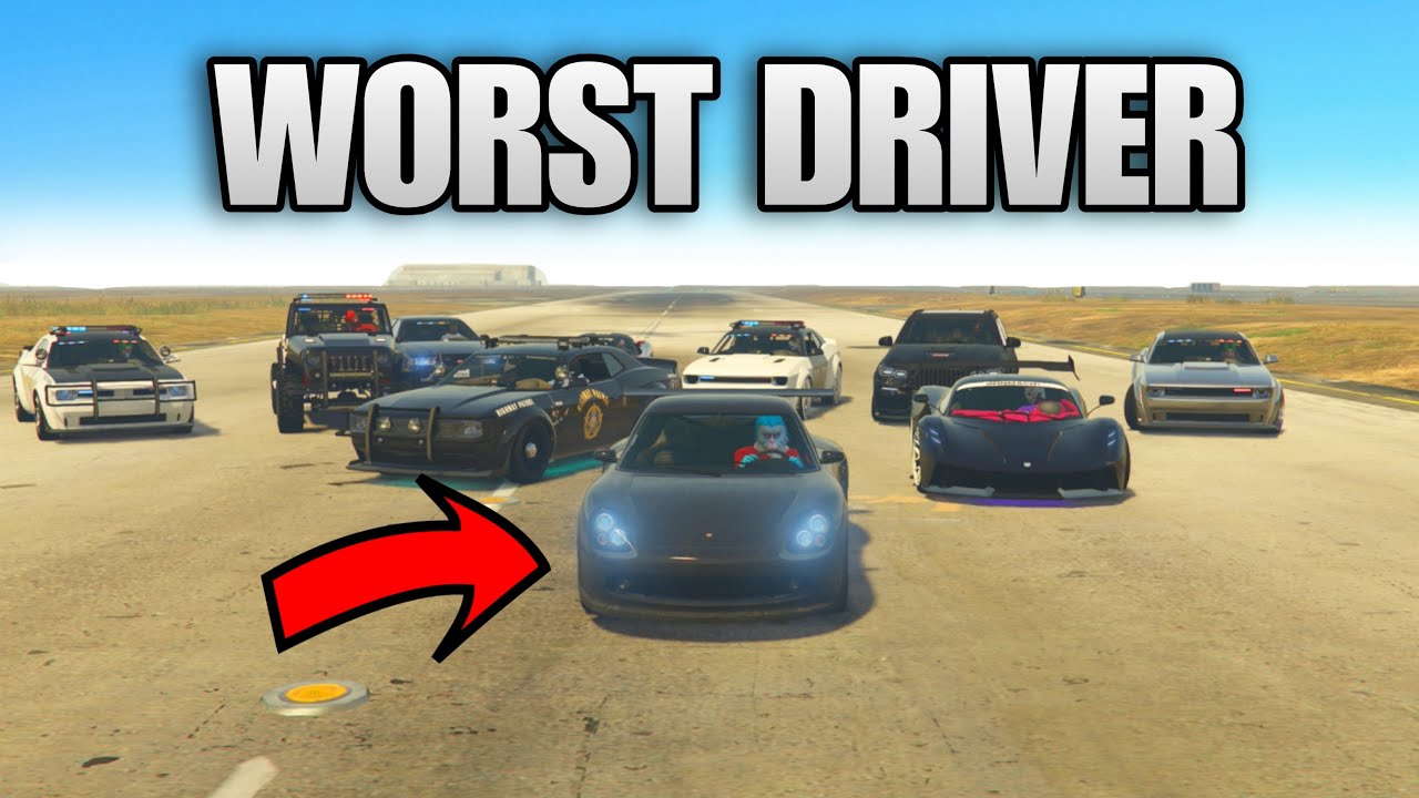 30 HUNTERS Vs WORST DRIVER In GTA 5 Online 